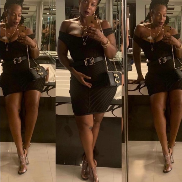 Bandage see thru midi dress - Picture 4 of 4